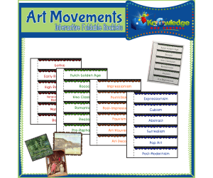 Art Movements Interactive Foldable Booklets – EBOOK