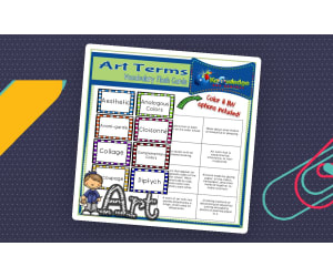 Art Terms Vocabulary Flash Cards - EBOOK