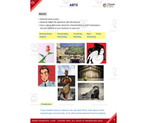 Arts Advanced ESL Lesson Plan