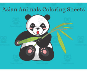 Asian Animals Coloring Pages
