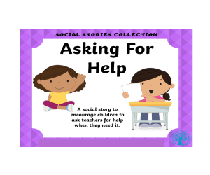 Asking for Help Social Story
