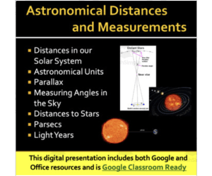 Astronomical Distances and Measurements in Space - Lesson Bundle