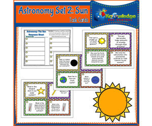 Astronomy Task Cards: Set 2: The Sun - EBOOK