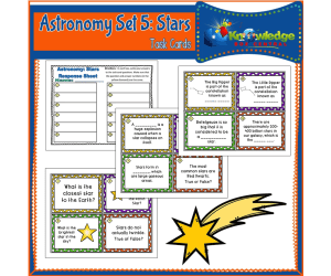 Astronomy Task Cards: Set 5: Stars - EBOOK