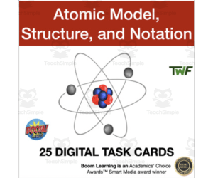 Atomic Model, Structure, and Notation Digital Boom Cards