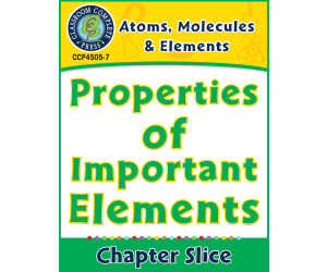 Atoms, Molecules & Elements: Properties of Important Elements Gr. 5-8