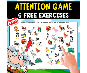ATTENTION GAME | 6 FREE EXERCISES | BRAIN GAME