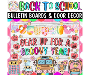 August And September | Back To School Bulletin board or door Decor kit