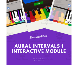 Aural Intervals 1 - Interactive Theory Activities