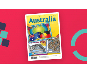 Australia Outlines Colouring Book