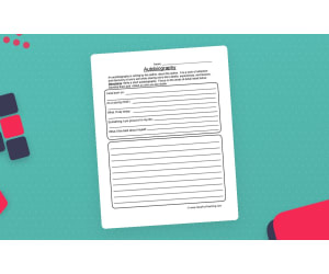 Autobiography Worksheet