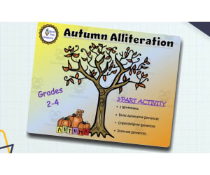 Autumn Alliteration Worksheets – Grades 2–4 Set