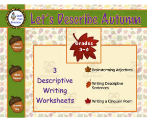 Autumn Descriptive Writing Activities