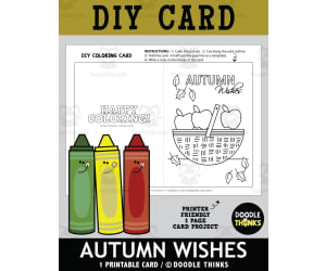 Autumn Wishes Greeting Card Paper Craft Project