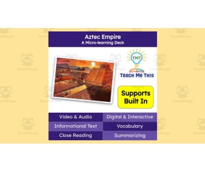 Aztec Empire | Reading Comprehension Deck | Interactive Lesson