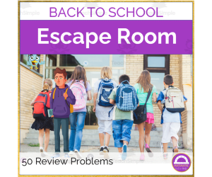 Back to School 6th Grade Math Review Activity | Digital Escape Room