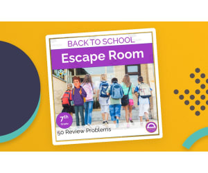 Back to School 7th Grade Math Review Activity| Digital Escape Room