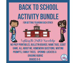 Back to School Activity Bundle for Getting to Know Each Other