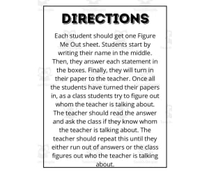 Back to School Activity