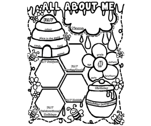 Back to School - All About Me Worksheet