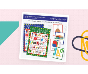 Back to School Bingo & Memory Game, First Day of School Game