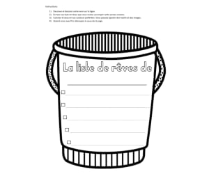 Back to School Bucket List (French Version)