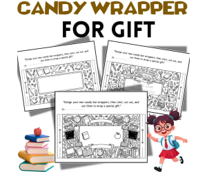 Back to School Candy Wrapper for Gift