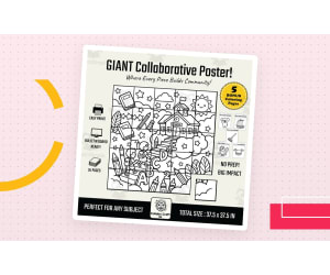 Back to School Collaborative Poster ABC Stairs Art K-5