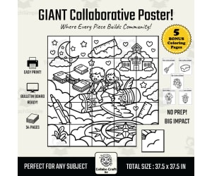 Back to School Collaborative Poster Magic Pencil Flight K-5