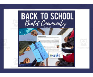 Back to School Community Building Activities
