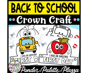 Back to School Crown Craft