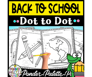 Back to School Dot to Dot Worksheets