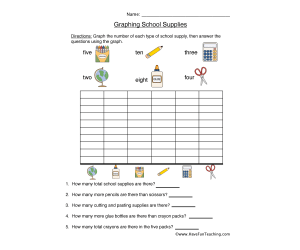 Back to School Graph Worksheet