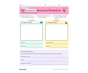 Summer Memories: Six-Picture Template