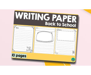 Back-to-School Writing Paper – Primary Templates