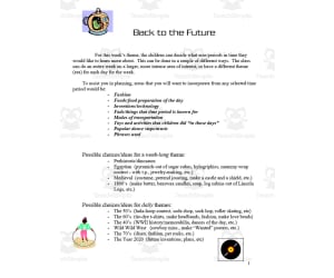 Back to the Future Preschool Activity Pack
