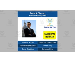 Barack Obama | Reading Comprehension Deck | Interactive Lesson