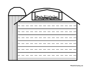 Barn Shape Book Activity