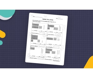 Base Ten Blocks Worksheets – Place Value Practice