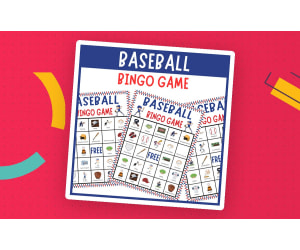 Baseball sports bingo game vocabulary P.E physical education activity