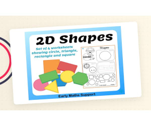 Basic 2D Shapes Worksheets
