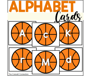 Basketball Alphabet Cards