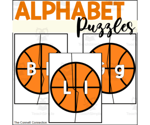 Basketball Alphabet Puzzles