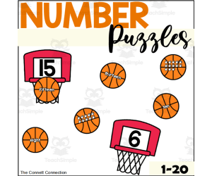 Basketball Number Puzzles 1-20