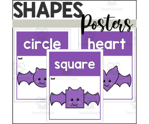 Bat 2D Shape Posters