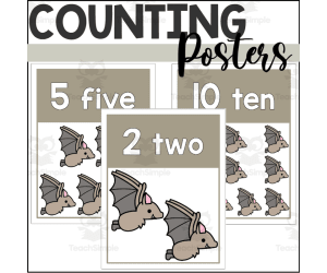 Bat Counting Posters 1-10