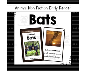 Bats Informational Book | Nonfiction Early Reader Animal Booklet
