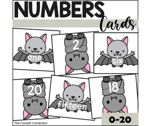 Bats Number Cards