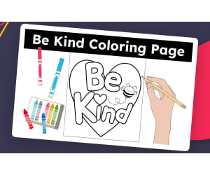 Be Kind Coloring Page – Print and Color