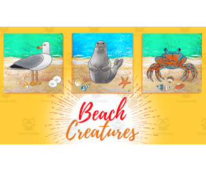Beach Creatures (Watercolor Painting)